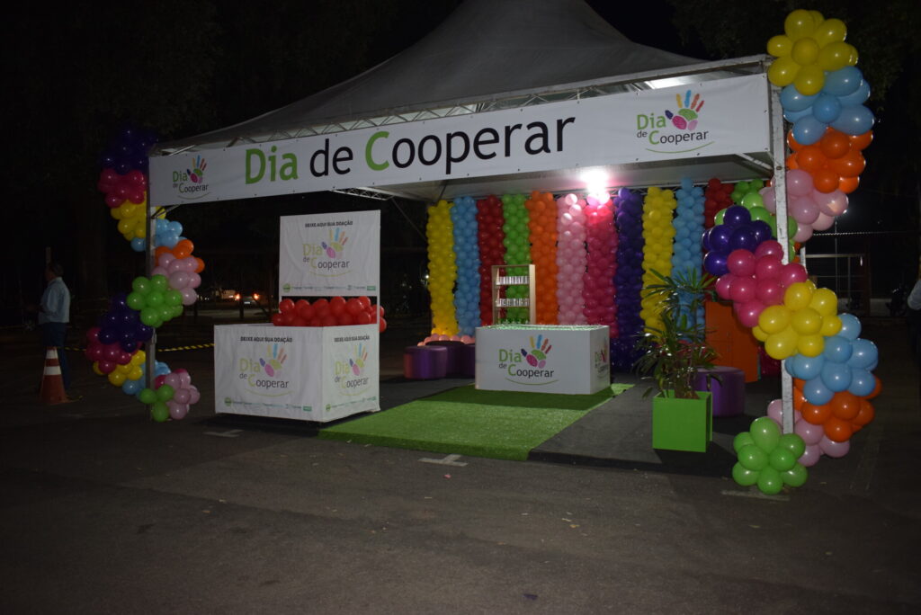 Estande do Dia de Cooperar na ExpoCoop