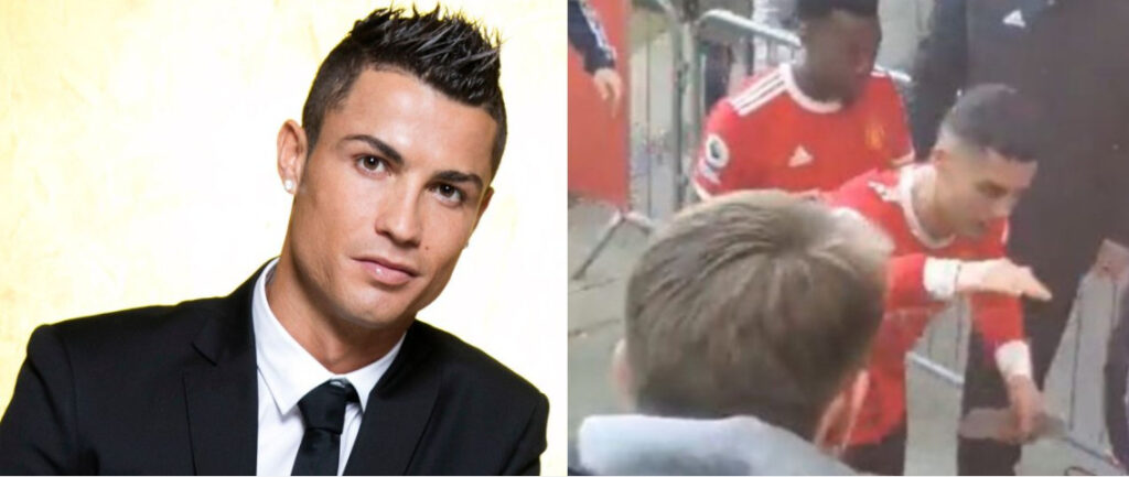 Polícia adverte Cristiano Ronaldo por derrubar celular de torcedor rival