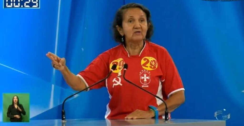 Candidata ao Governo do Piauí, Lourdes Melo, contesta mediador em debate: 'você quer me calar?'
