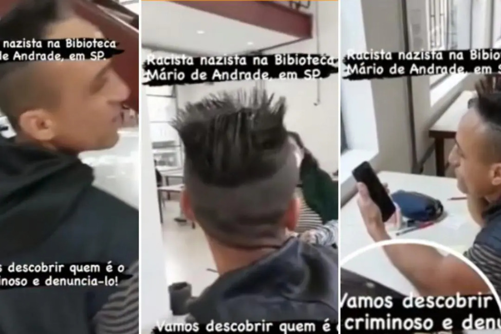 Homem com livro de Hitler é preso após gritar palavras racistas em biblioteca