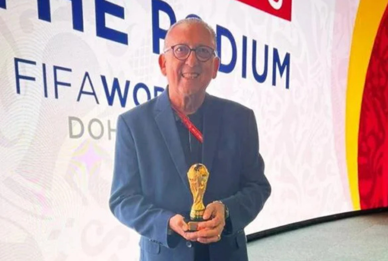 Galvão Bueno recebe prêmio da Fifa após bater recorde: “Orgulhoso”