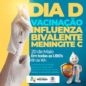Ipatinga realiza o 'Dia D' da Vacinação no próximo sábado