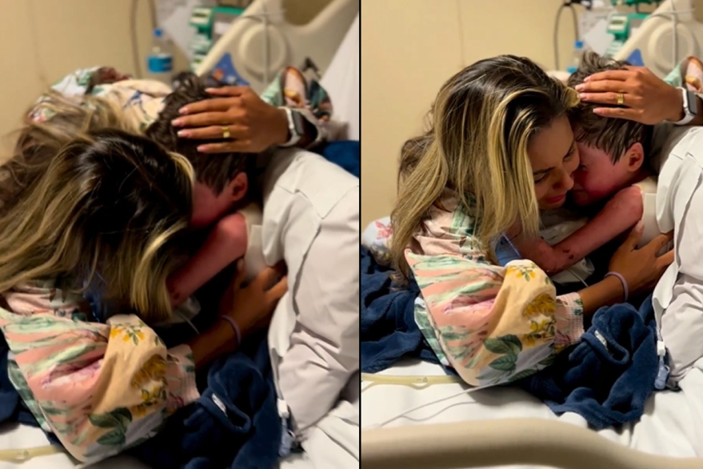 Mãe reencontra filho com doença rara que acordou do coma e viraliza; veja vídeo
