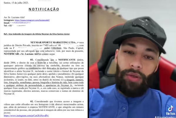 Neymar Jr. processa sósia por uso prejudicial da imagem; entenda