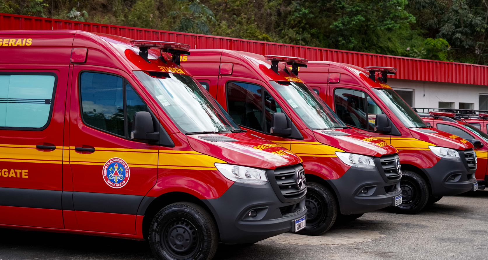 UTI móvel para atendimentos do SAMU e nova sede do 5º Pelotão dos Bombeiros são inaugurados em Fabriciano