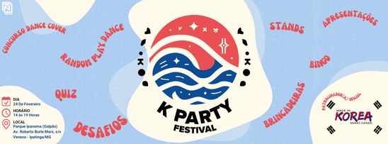 2° K-Party Festival celebra cultura coreana no galpão do Parque Ipanema