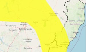 Inmet emite alerta para chuvas intensas no Vale do Aço