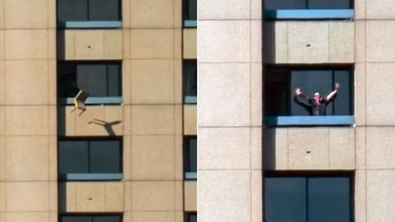 Homem de 70 anos com máscara de Halloween abre fogo do 33º andar em hotel de Atlanta