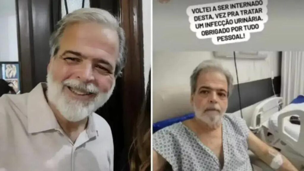 Cláudio, ator da Globo, pede Pix e é internado novamente