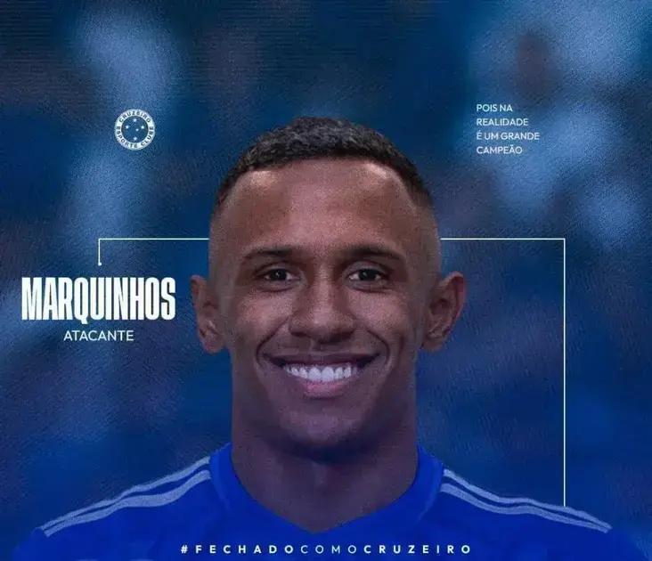 Cruzeiro anuncia contratação do atacante Marquinhos até 2025