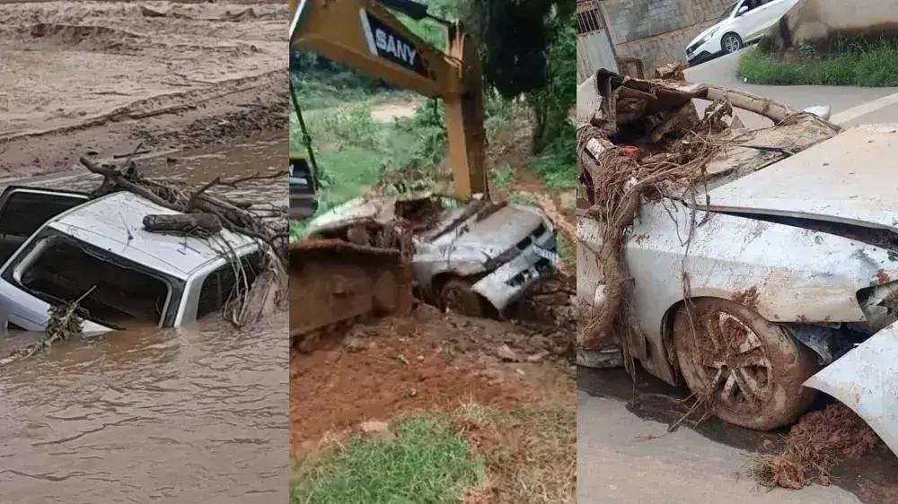 Retirada de veículo soterrado em Fabriciano gera polêmica