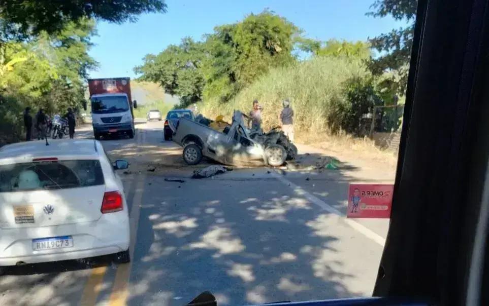 Acidente fatal na BR-458: condutor de Saveiro perde a vida