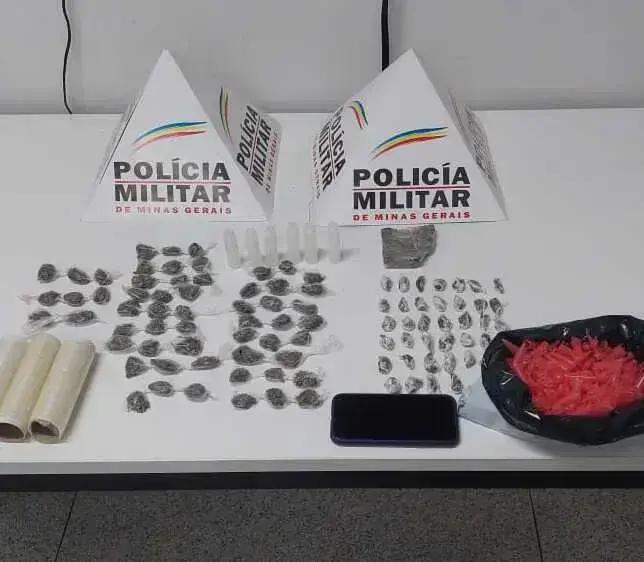 Adolescente preso por tráfico de drogas em Coronel Fabriciano