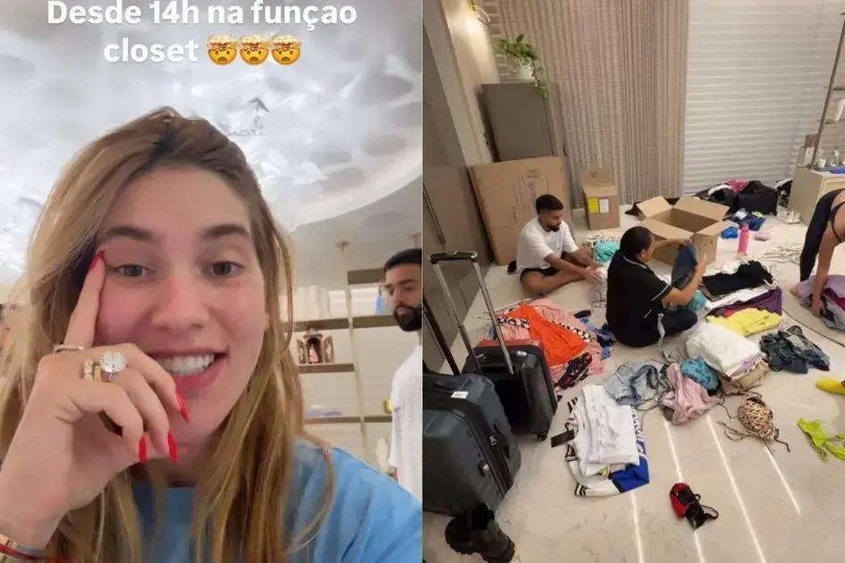 Virginia Fonseca faz 'faxina' no closet e surpreende com doações