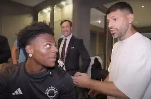 Agüero provoca Cristiano Ronaldo na estreia de Messi no Mundial de Clubes