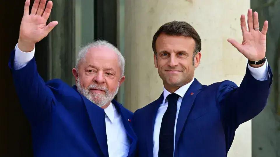 Lula solicita a Macron apoio para finalizar acordo entre Mercosul e UE