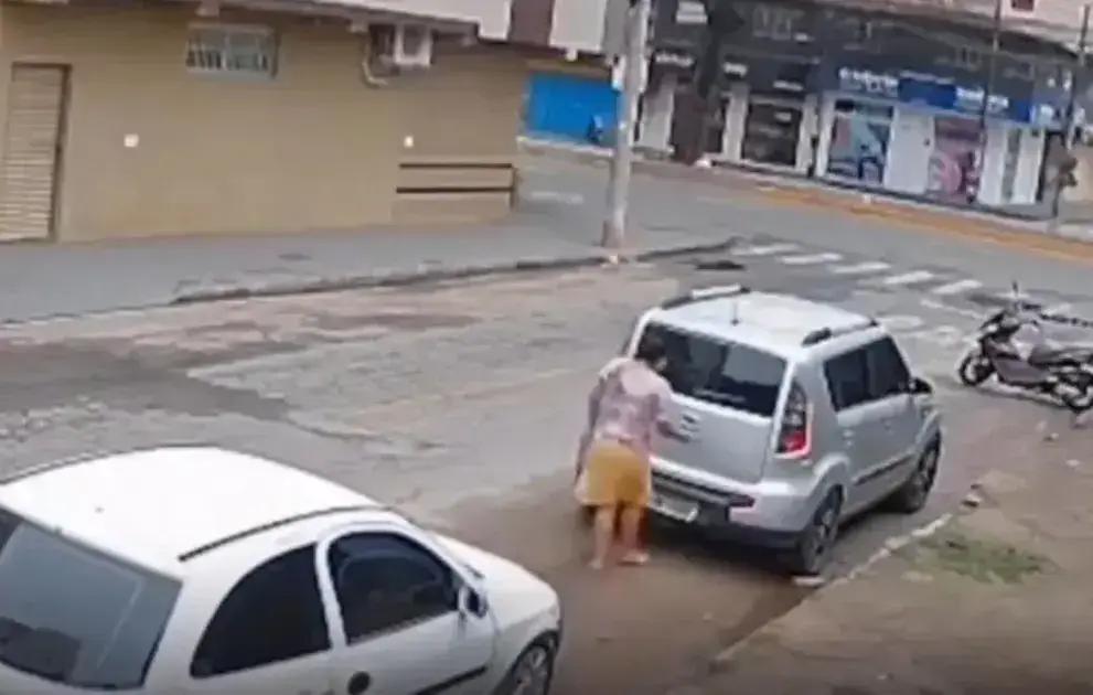 Mulher é flagrada vandalizando veículos em Ipatinga: Entenda o caso