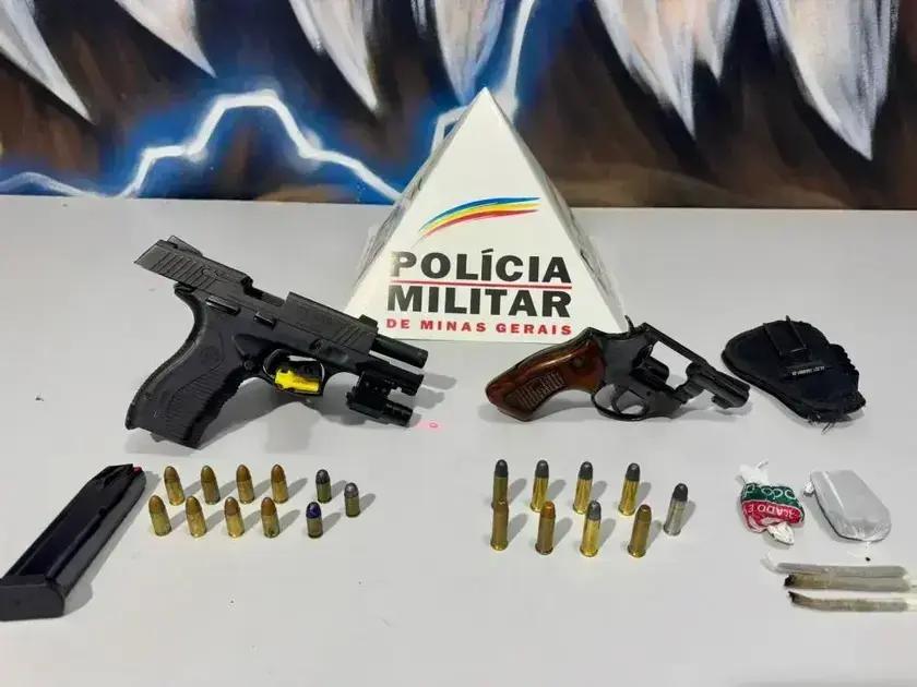 PM apreende armas e drogas em operação em Ipatinga