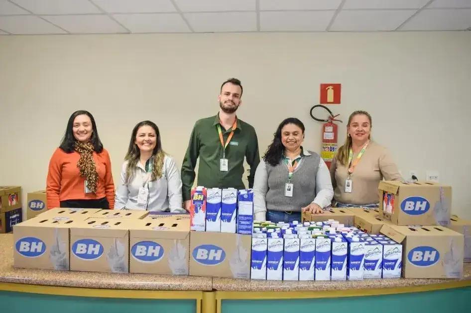 Unimed Vale do Aço coleta mais de 2 mil litros de leite para comunidade na Campanha de Inverno 2025