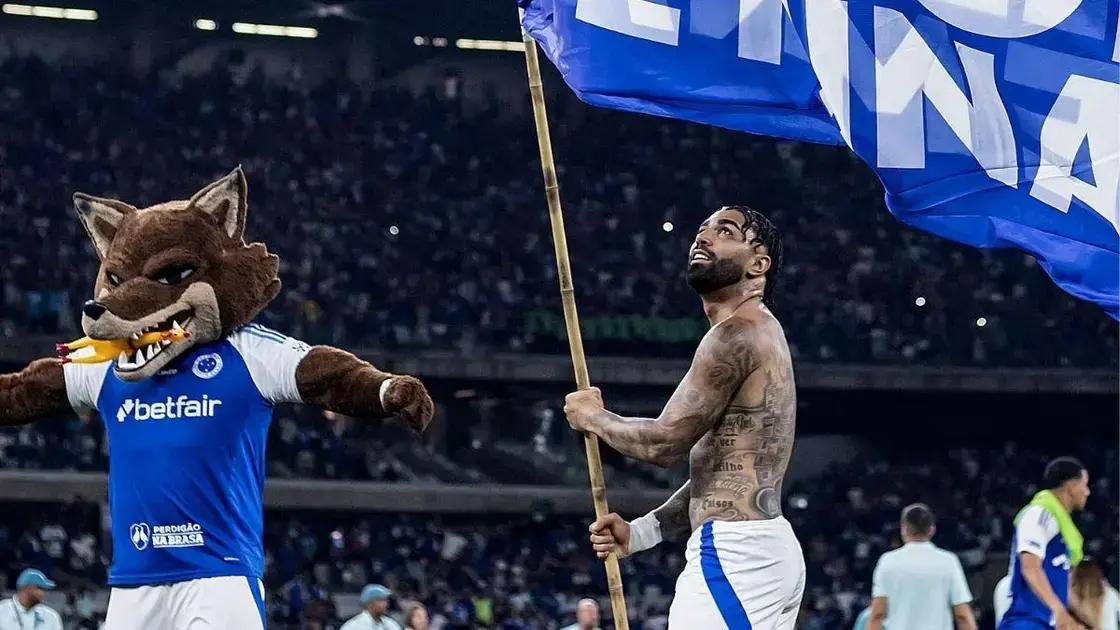 Gabigol celebra vitória do Cruzeiro com provocação ao Atlético