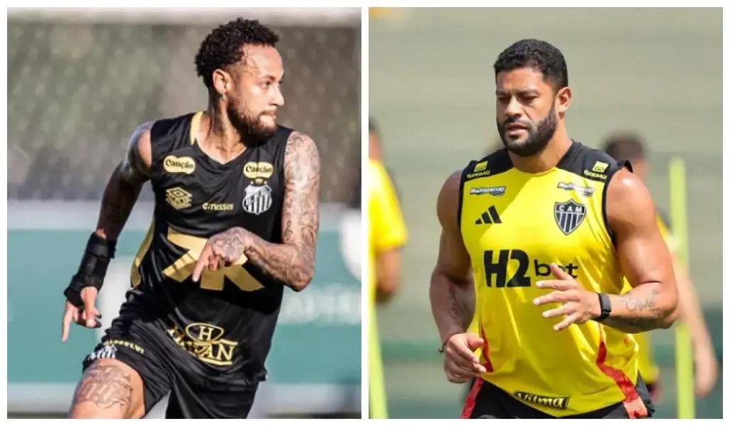Hulk e Neymar: disputa acirrada de gols antes de Atlético x Santos